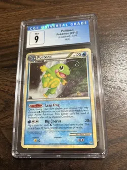 Pokemon PSA 9 MINT Politoed 7/95 HGSS Unleashed Holofoil 2010 S#4553 - Image 1