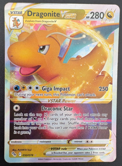 Pokemon TCG Dragonite VSTAR 050/078 Holo VSTAR Rare NM - Image 1