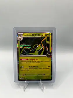 Team Rocket's Spidops 020/182 Sv10: Destined Rivals Rare Holo Pokemon TCG - Image 1
