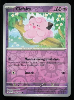 Clefairy 035/165 Common 151 Pokemon Reverse Holo Near Mint - Image 1