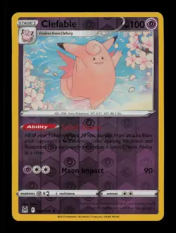 Clefable 063/196 Lost Origin Pokemon Reverse Holo - Image 1