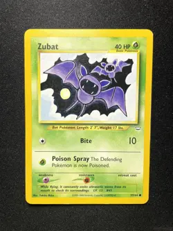 ZUBAT 59/64 COMMON NEO REVELATION POKEMON UNLIMITED LIGHTLY PLAYED - Image 1