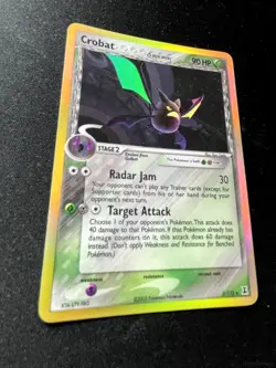 CROBAT Δ 2/113 HOLO RARE DELTA SPECIES POKEMON MODERATELY PLAYED - Image 3