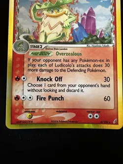 The Pokemon Company Ludicolo 6/100 Crystal Guardians Reverse Holo 100 HP EN - Image 3