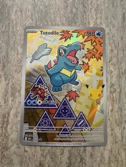 Totodile 048 Pokemon TCG First Partner Illustration Collection Series 2 - Image 1