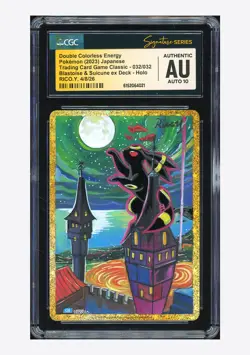 Pokemon CGC AUTH AUTO10 Double Colorless Energy Umbreon Rico Y 2023 #32 CLK JPN - Image 1