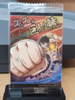 One Piece Wafers Card MONKEY.D.LUFFY No.7-11 Japanese - Sealed - Image 2