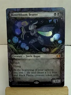 Bitterbloom Bearer Showcase Foil Mythic MTG 2026 Lorwyn Eclipsed #0310 NM - Image 1
