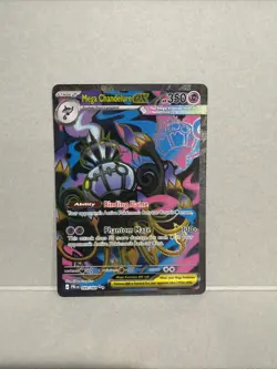 Pokemon Mega Chandelure ex 099/084 Ultra Rare Pitch Black Full Art Holo Card NM - Image 1