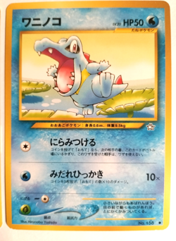 Pokemon WHF Promo Totodile Croconaw Feraligatr Old Back 3 Card Evolution Set JP - Image 4