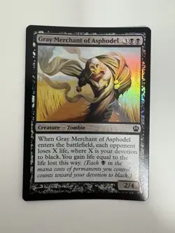 Gray Merchant of Asphodel Foil MTG Magic the Gathering Card NM Near Mint Theros - Image 1