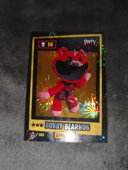 POPPY PLAYTIME TCG - HOLO CARD 092/162 BOBBY BEARHUG - GOLD METAL SUPER RARE - Image 3