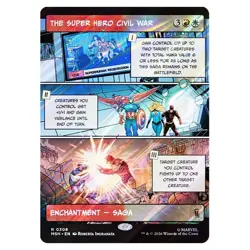 MTG Marvel Super Heroes The Super Hero Civil War Showcase Panel Card 0308 - FOIL - Image 1
