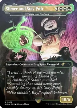 Slimer and Stay Puft - Yargle and Multani - Near Mint MTG Secret Lair - Image 1