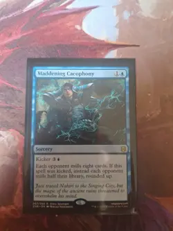 Magic the Gathering Maddening Cacophony Card ZNR 067/280 MTG NM Condition - Image 1