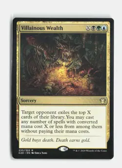 Villainous Wealth 233 Commander 2020 MTG NM - Image 1