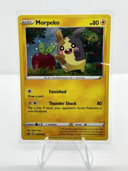 Pokemon TCG Morpeko SWSH Black Star Promo SWSH031 Cosmos Holo Promo ⭐ - Image 1