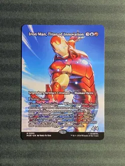 Iron Man, Titan Of Innovation Borderless M 0091 MAR MTG NM+ - Image 1
