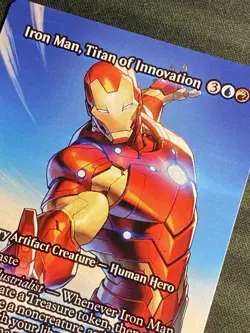Iron Man, Titan Of Innovation Borderless M 0091 MAR MTG NM+ - Image 4