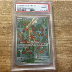 2025 Shuckle 136 Mega Evolution Illustration Rare PSA 10 Gem Mint Pokemon - Image 1