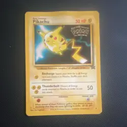 Wotc Pikachu 4 Black Star Promo Rare Regular Eng 1999 DMG - Image 1