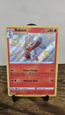 2021 Pokemon Shining Fates Raboot SV016/SV122 Shiny Vault Holo Rare NM - Image 1