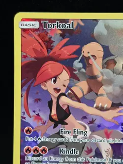 Pokemon Torkoal 237/236 Cosmic Eclipse Secret Rare Full Art Holo Near Mint - Image 4