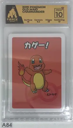 2019 Pokemon Old Maid Charmander JAP graded 10 Fierce Grading - Image 1