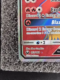 Pokemon TCG Blaziken GX 153/168 SM Celestial Storm Full Art Holo UR Eng - Image 2