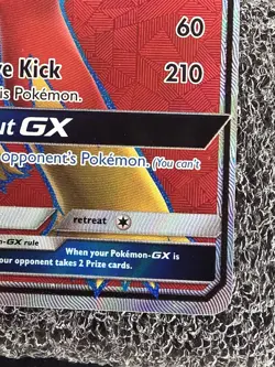 Pokemon TCG Blaziken GX 153/168 SM Celestial Storm Full Art Holo UR Eng - Image 3