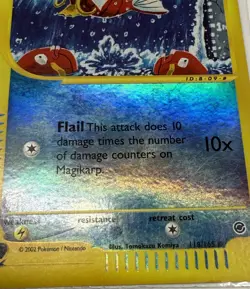 Magikarp 118/165 Reverse Holo Pokemon TCG 2002 Expedition - mp - Image 5