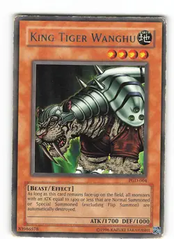 Yugioh KONIGSTIGER WANGHU , pgd-004 Rare englisch Good - Image 1