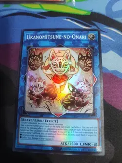 X3 YuGiOh Ukanomitsune-No-Onari OP30-EN010 super rare LP - Image 1