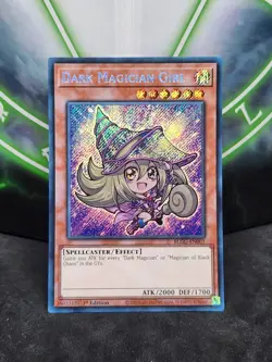 Yugioh Dark Magician Girl BLGG-EN003 Secret Rare 1st Edition NM - Image 1