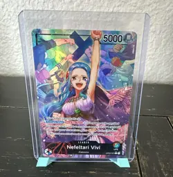 One Piece Nefeltari Vivi OP04-001 Leader (Alternate Art) Foil Kingdoms EN - Image 1