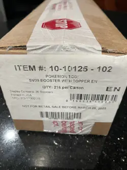 Pokemon TCG SV09 Journey Together Enhanced Booster Box Case SEALED - Image 5