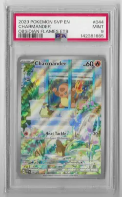 2023 POKEMON SVP EN-SV BLACK STAR PROMO #044 CHARMANDER PSA 9 - Image 1