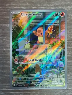 2023 POKEMON SVP EN-SV BLACK STAR PROMO 044 CHARMANDER OBSIDIAN FLAMES ETB PSA 9 - Image 1