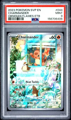 2023 POKEMON SVP EN-SV BLACK STAR PROMO #044 CHARMANDER PSA 9 - Image 1