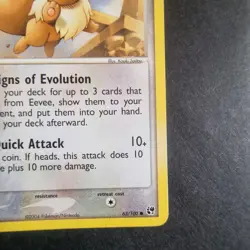 63/100 Eevee NM EX Sandstorm Pokemon TCG Card Common 2004 - Image 4