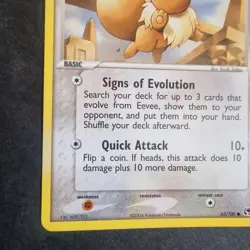 63/100 Eevee NM EX Sandstorm Pokemon TCG Card Common 2004 - Image 5