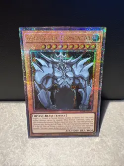 Obelisk the Tormentor Quarter Century Secret Rare Card RA04-EN116 - Image 1