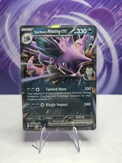 Team Rocket’s Nidoking ex SVP 217 Pokemon Black Star Promo Destined Rivals - Image 1