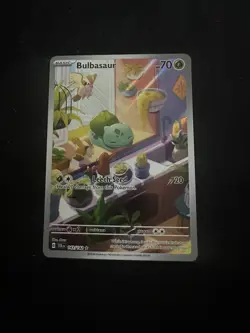 Pokemon TCG Stellar Crown Bulbasaur Holo Rare 143/142 Sv07 IR NM Condition - Image 1