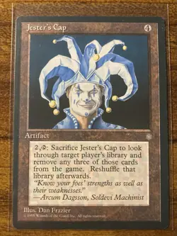 MTG✨JESTER’S CAP✨Ice Age MINT RARE Artifact 1995 DAN FRAZIER Art UNPLAYED ! - Image 1