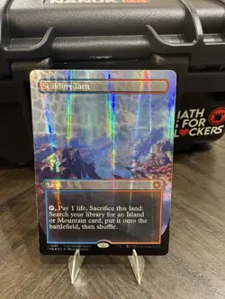 Scalding Tarn (Borderless) (Dragonscale Foil) Special Guests Foil - Image 1