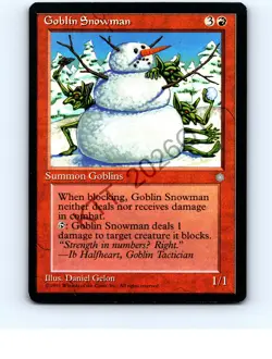 Goblin Snowman Red Uncommon Ice Age MTG NP NM/NM+ - Image 1