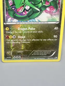 Pokemon TCG: Rayquaza #93/113 (LP) - Legendary Treasures Holo Card - Image 3