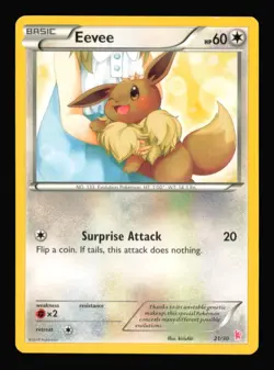 Eevee (21) 21/30 C XY Trainer Kit: Sylveon & Noivern Pokemon LP - Image 1