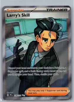 Larry's Skill 139/131 Ultra Rare Prismatic Evolutions Pokemon Near Mint - Image 1